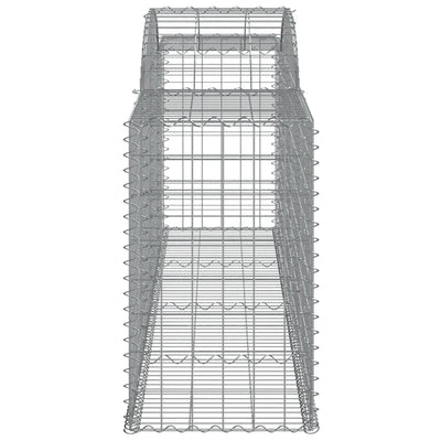 buede gabionkurve 25 stk. 300x50x80/100 cm galvaniseret jern