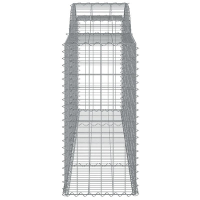 buede gabionkurve 3 stk. 300x50x100/120 cm galvaniseret jern