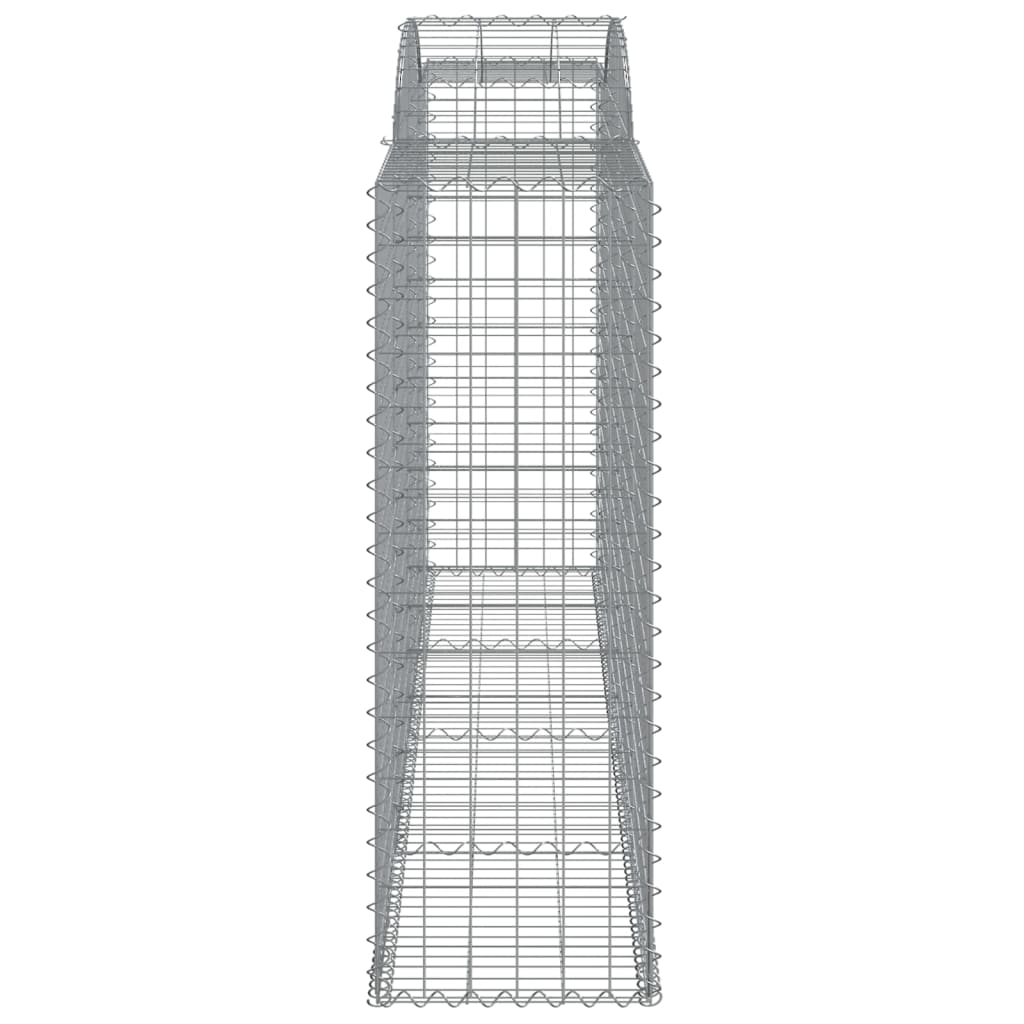 buede gabionkurve 3 stk. 300x50x140/160 cm galvaniseret jern