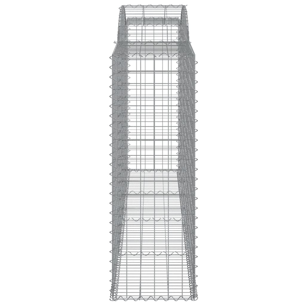 buede gabionkurve 25 stk. 300x50x140/160 cm galvaniseret jern