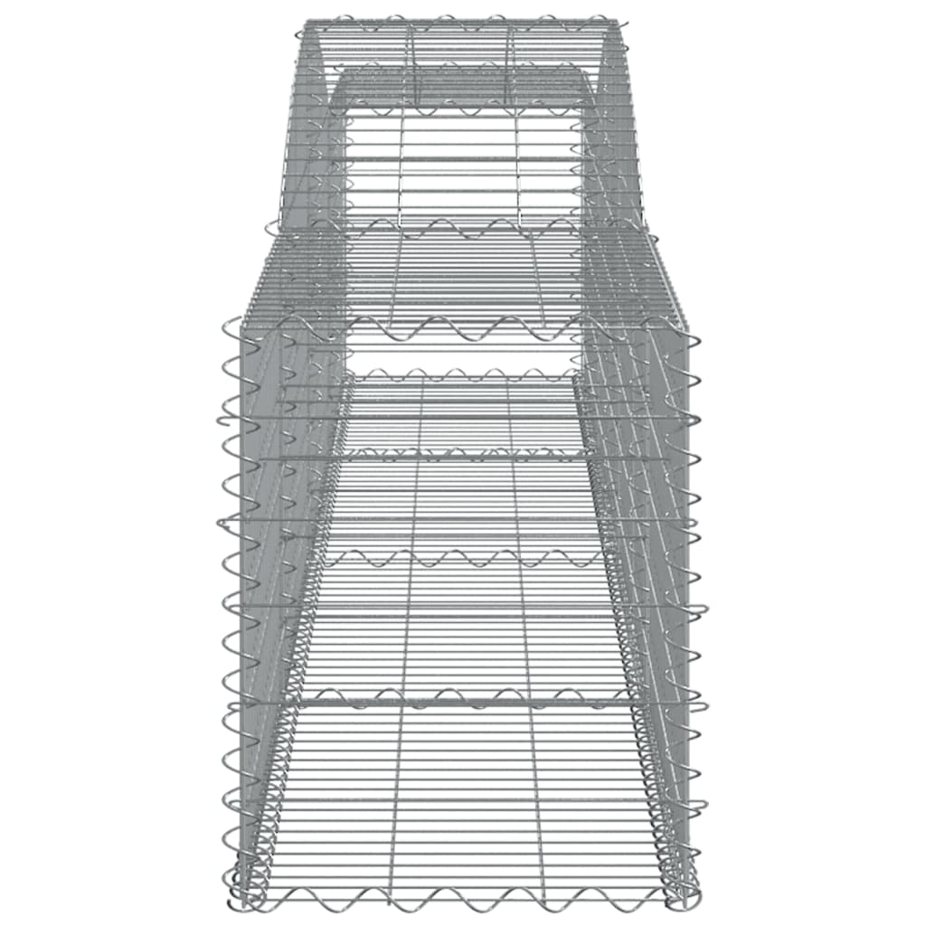 buede gabionkurve 25 stk. 400x50x60/80 cm galvaniseret jern