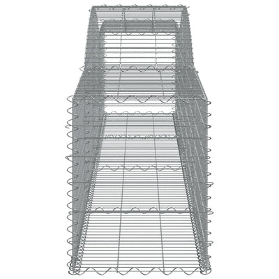 buede gabionkurve 25 stk. 400x50x60/80 cm galvaniseret jern