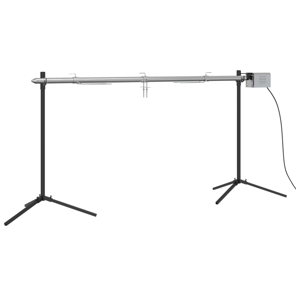 automatisk grill med motor 150x46,5x82,5 cm rustfrit stål