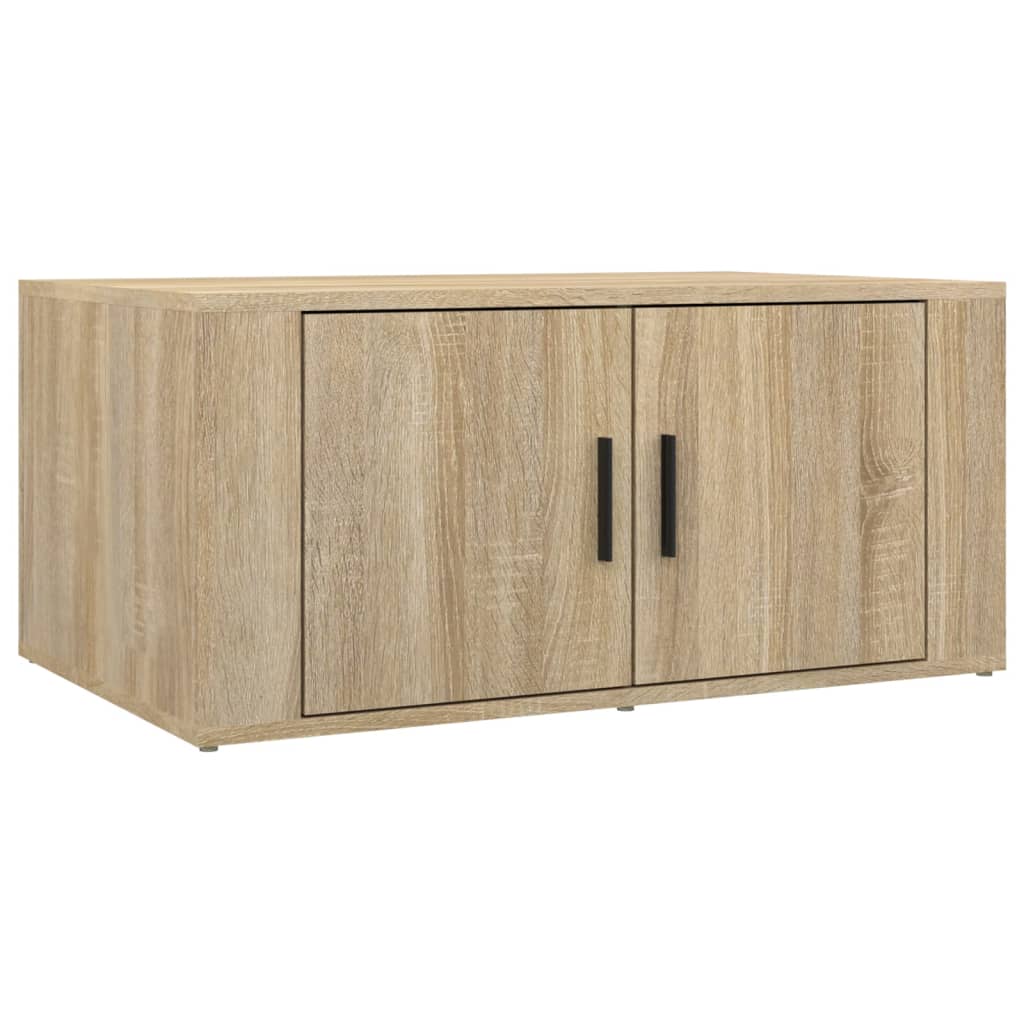 sofabord 80x50x36 cm konstrueret træ sonoma-eg