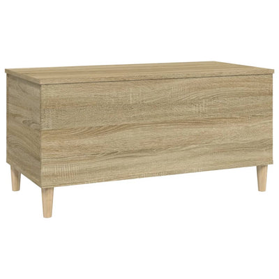 sofabord 90x44,5x45 cm konstrueret træ sonoma-eg