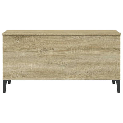 sofabord 90x44,5x45 cm konstrueret træ sonoma-eg