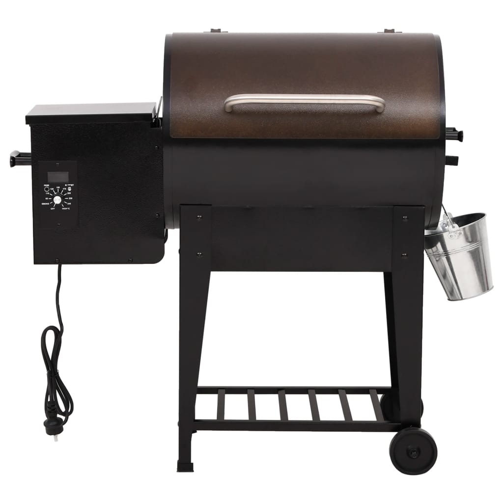 pillegrill med bundhylde 94 cm jern sort