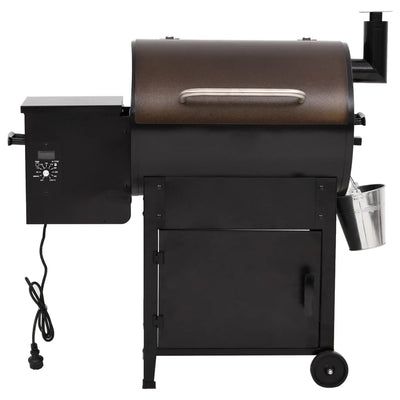 pillegrill med skorsten 104 cm jern sort