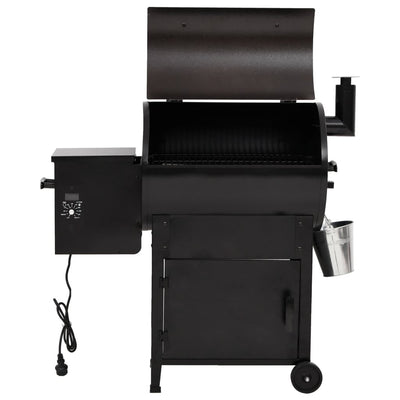 pillegrill med skorsten 104 cm jern sort