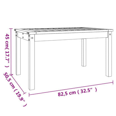 havebord 82,5x50,5x45 cm massivt douglasgran