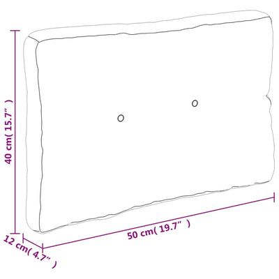 pallehynde 50x40x12 cm stof cremefarvet