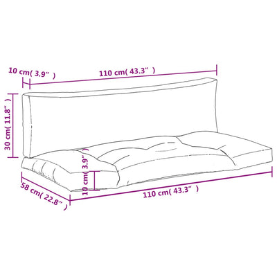 pallehynder 2 stk. oxfordstof ternet sort