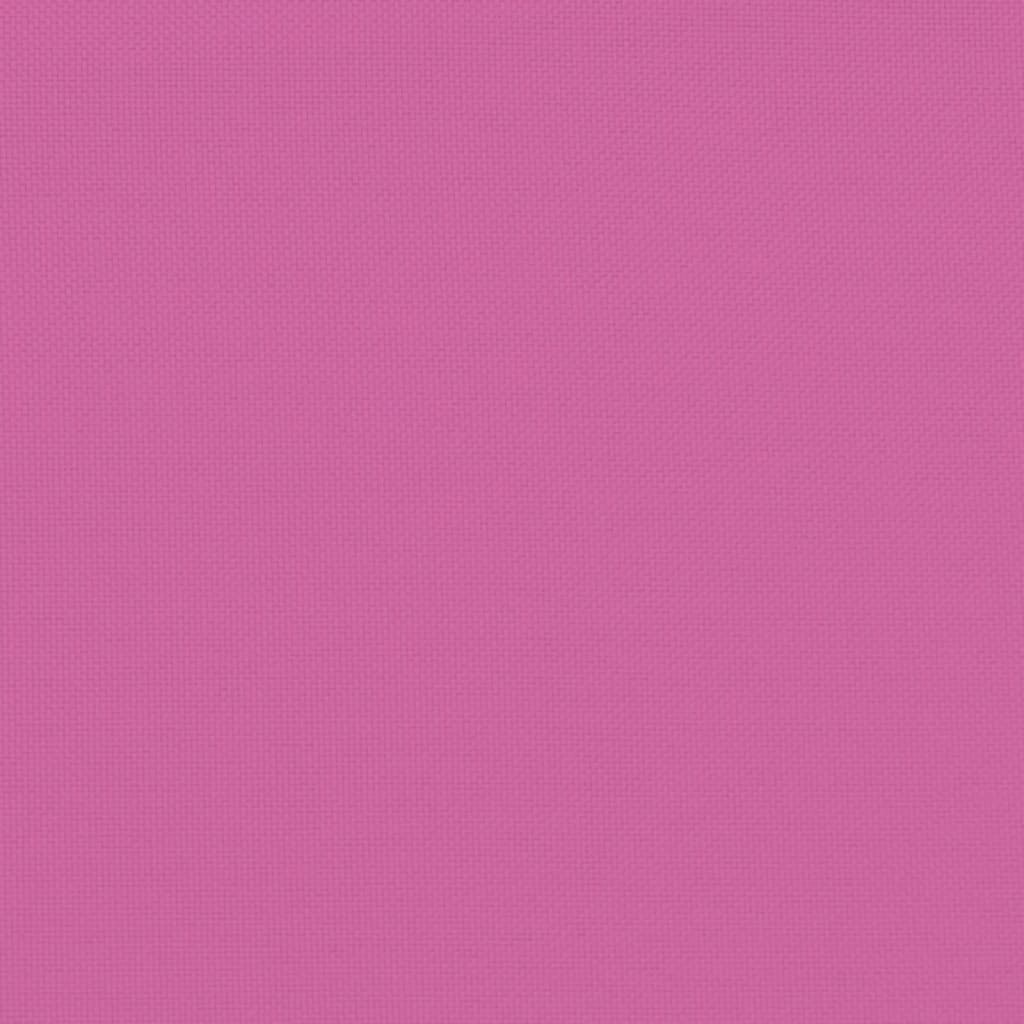 hynder til havestol 2 stk. 40x40x3 cm stof pink