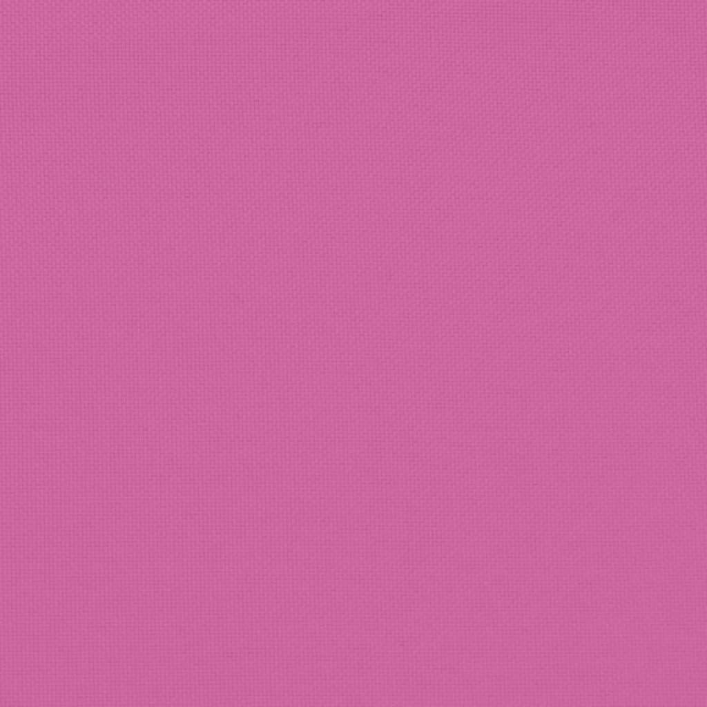 hynder til havestol 6 stk. 40x40x3 cm stof pink