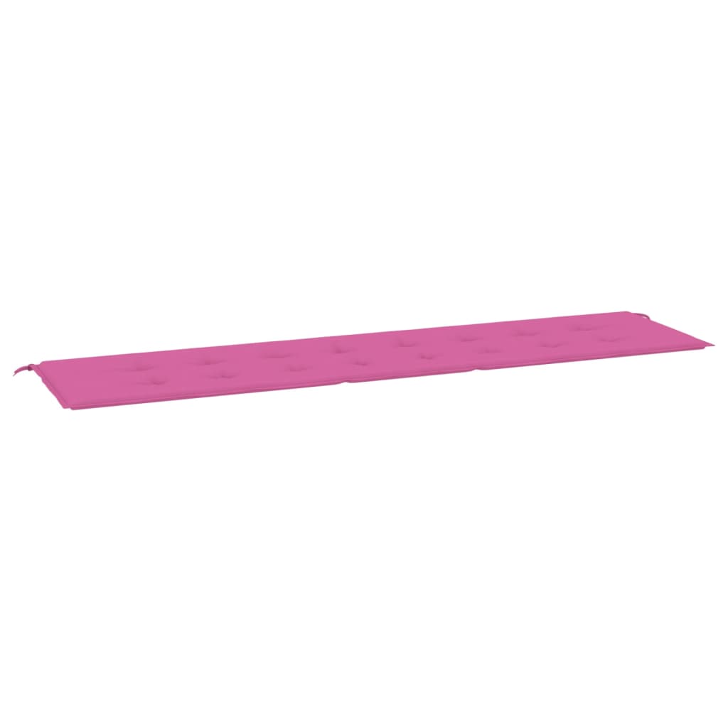 hynde til havebænk 200x50x3 cm stof pink