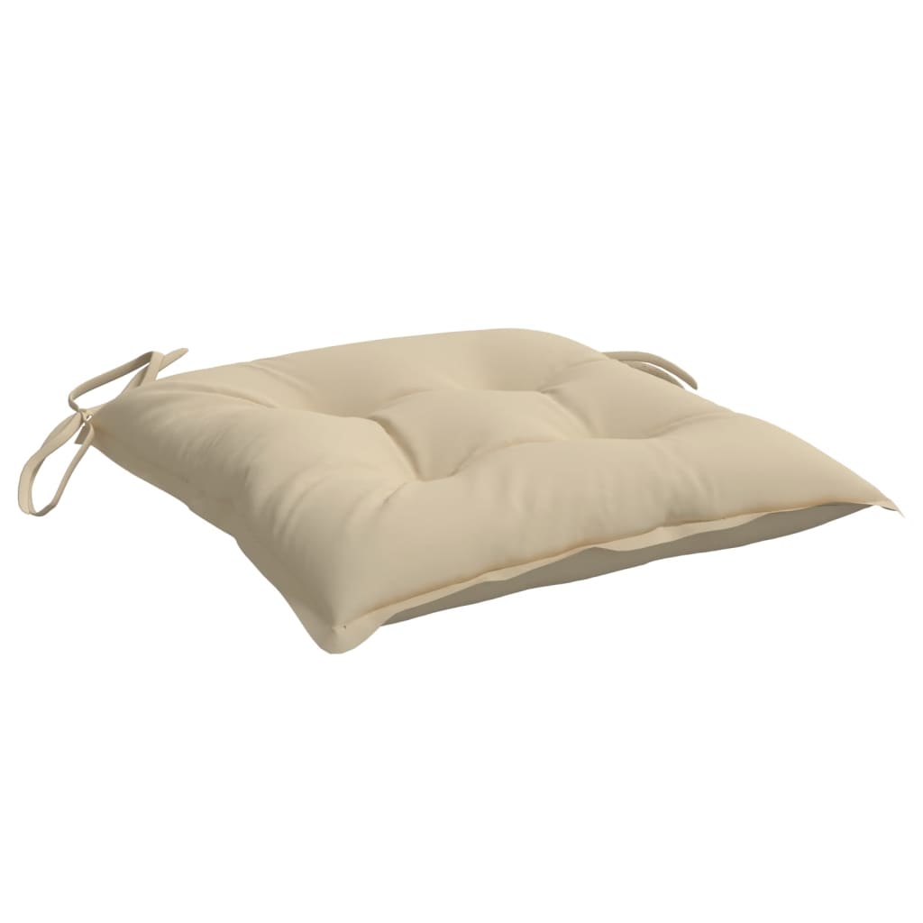 stolehynder 2 stk. 40x40x7 cm oxfordstof beige