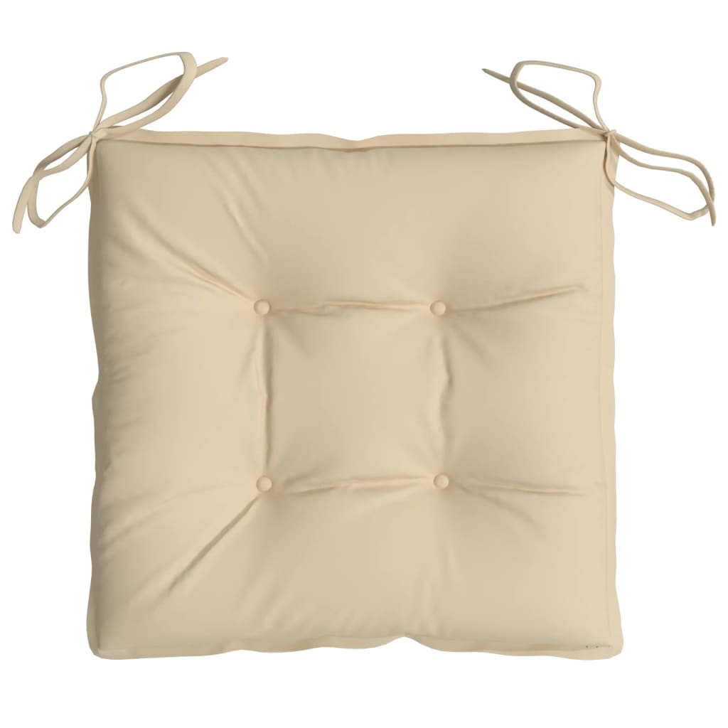 stolehynder 2 stk. 40x40x7 cm oxfordstof beige