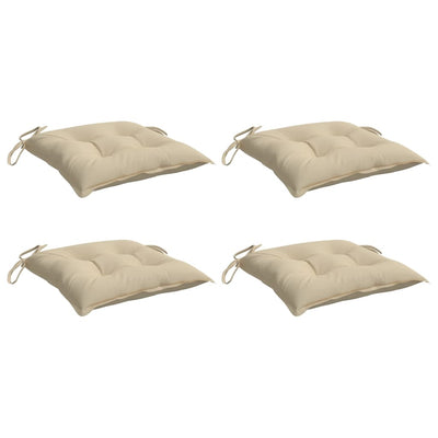 stolehynder 4 stk. 40x40x7 cm oxfordstof beige