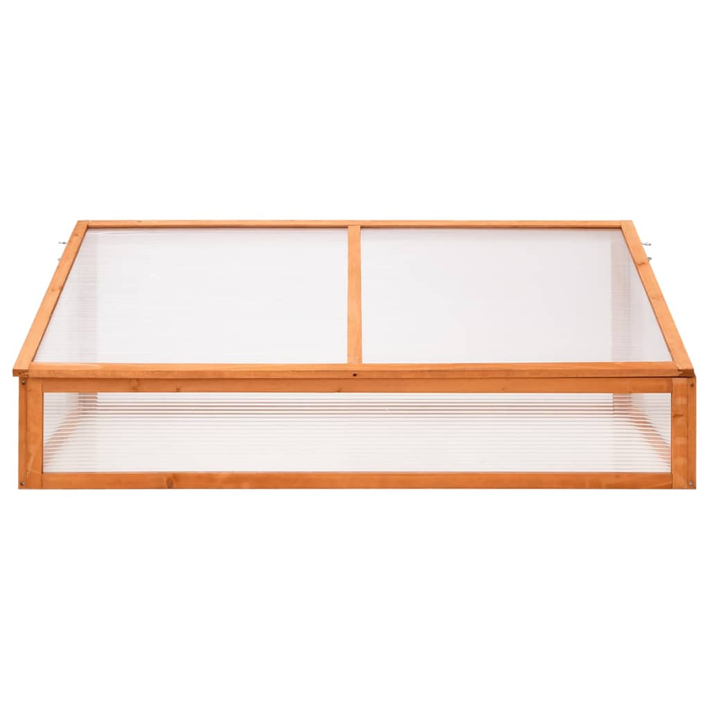 drivhus 110x58,5x39 cm grantræ orange