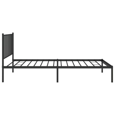 sengeramme med sengegavl 107x203 cm metal sort