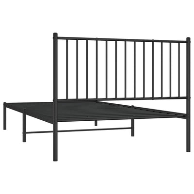 sengeramme med sengegavl 107x203 cm metal sort