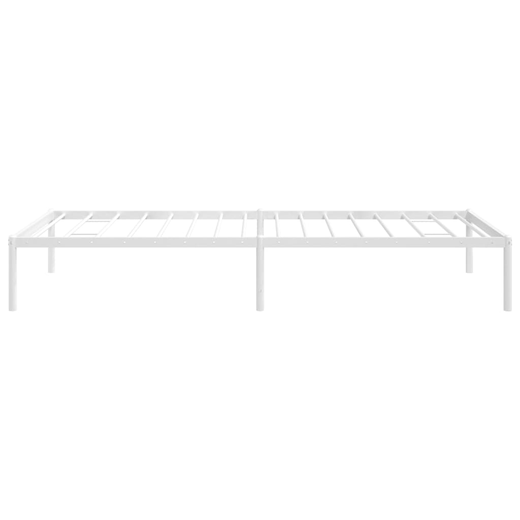 sengeramme 90x200 cm metal hvid