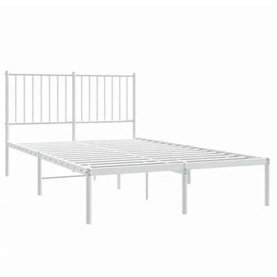 sengeramme med sengegavl 120x190 cm metal hvid