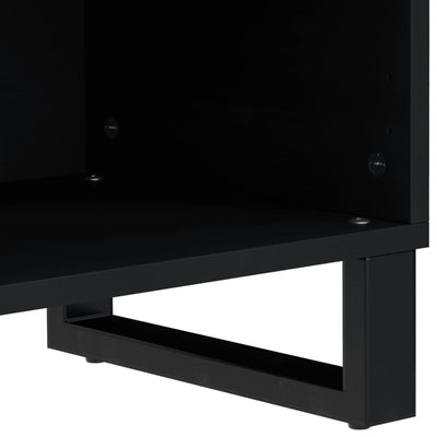 tv-bord 80x33x46 cm massivt mangotræ og konstrueret træ