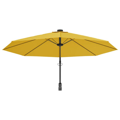 væghængt parasol 290 cm gul