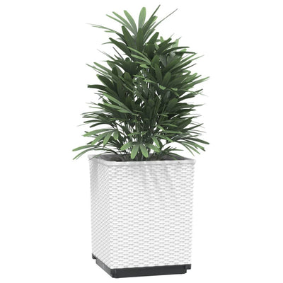 plantekasser 2 stk. 30x30x37 cm polypropylen hvid