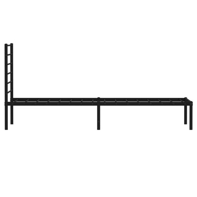 sengeramme med sengegavl 107x203 cm metal sort