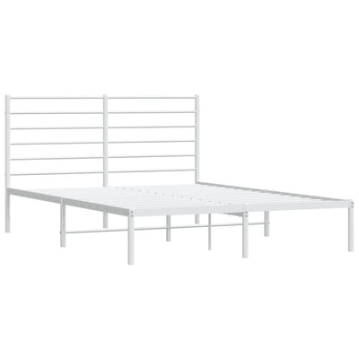 sengeramme med sengegavl 120x190 cm metal hvid