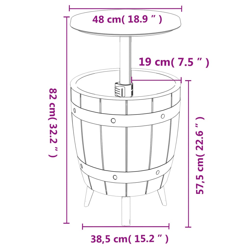 3-i-1 kølebar polypropylen sort