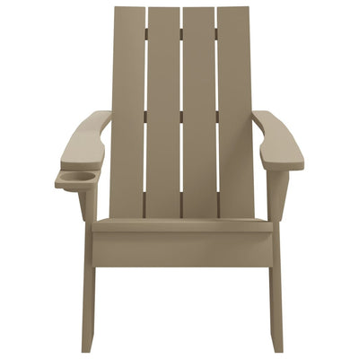 Adirondack-havestol 75x88,5x89,5 cm polypropylen lysebrun