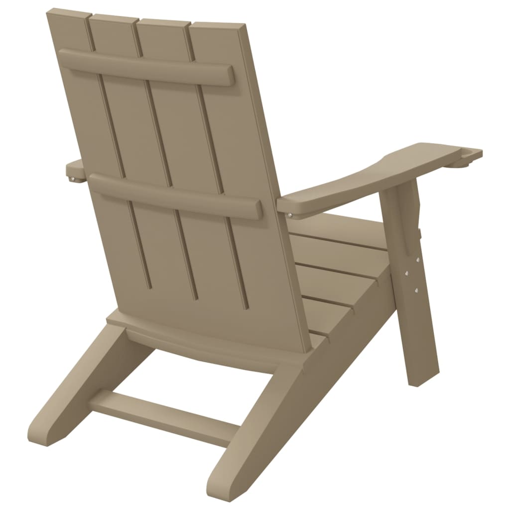 Adirondack-havestol 75x88,5x89,5 cm polypropylen lysebrun