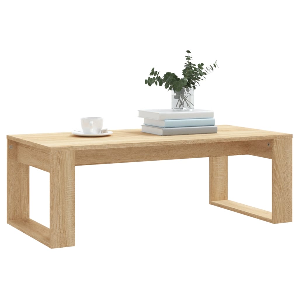 sofabord 102x50x35 cm konstrueret træ sonoma-eg