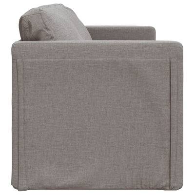 2-i-1 sovesofa 112x174x55 cm stof gråbrun