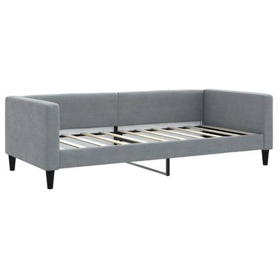 daybed 90x190 cm stof lysegrå