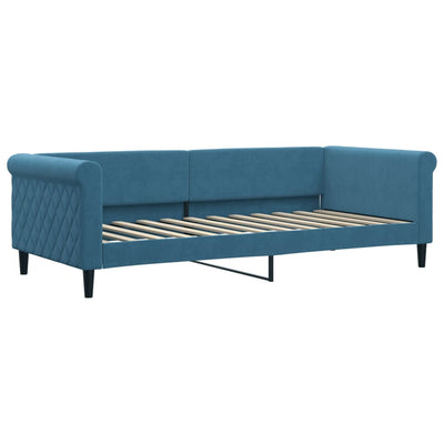 daybed 90x200 cm velour blå