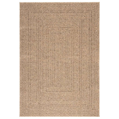 gulvtæppe ZIZUR 120x170 cm jute-look indendørs og udendørs