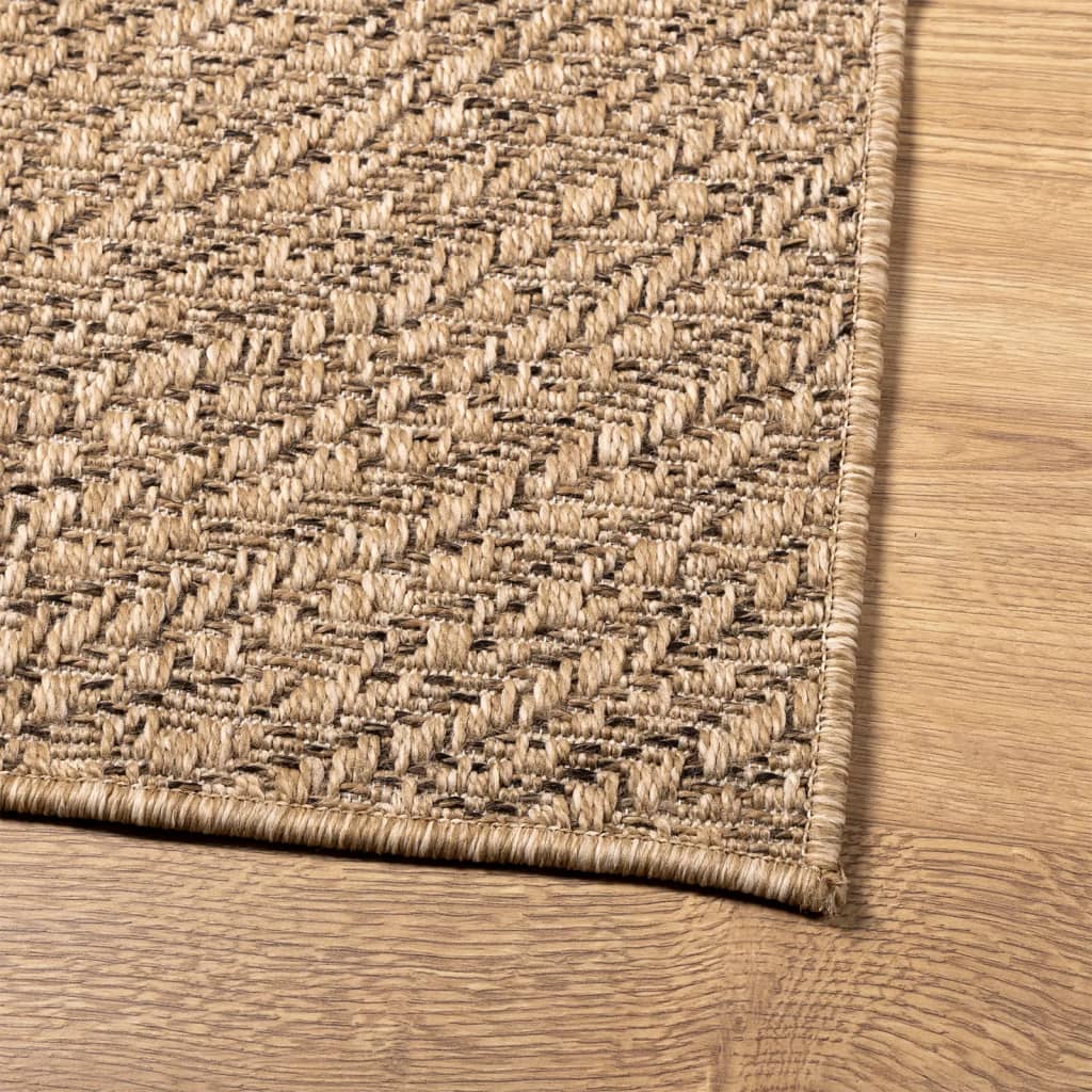 gulvtæppe ZIZUR 80x150 cm jute-look indendørs og udendørs