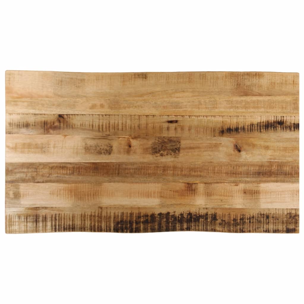 bordplade 110x60x2,5 cm naturlig kant massivt ru mangotræ