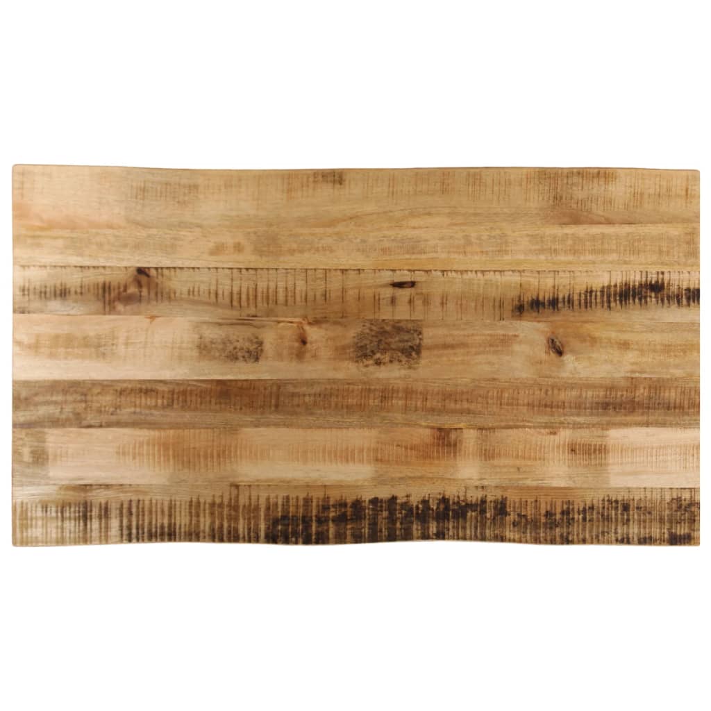 bordplade 120x60x2,5 cm naturlig kant massivt ru mangotræ