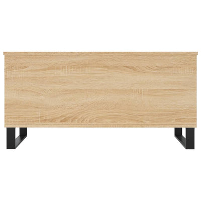 sofabord 90x44,5x45 cm konstrueret træ sonoma-eg