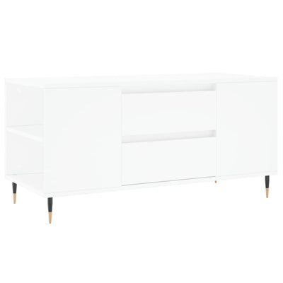 sofabord 102x44,5x50 cm konstrueret træ hvid