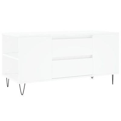 sofabord 102x44,5x50 cm konstrueret træ hvid