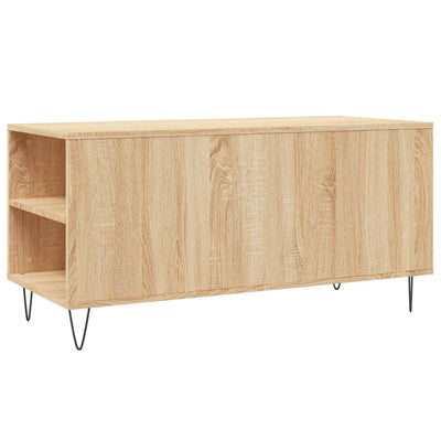 sofabord 102x44,5x50 cm konstrueret træ sonoma-eg