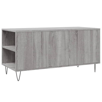 sofabord 102x44,5x50 cm konstrueret træ grå sonoma-eg