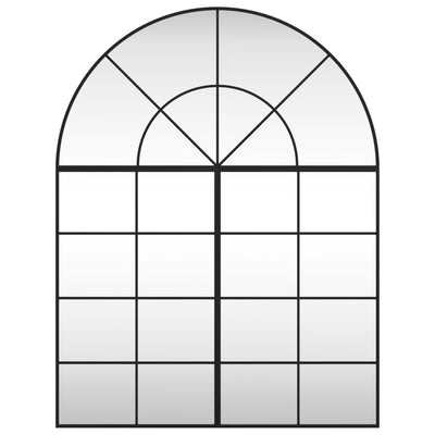 vægspejl 100x130 cm buet jern sort