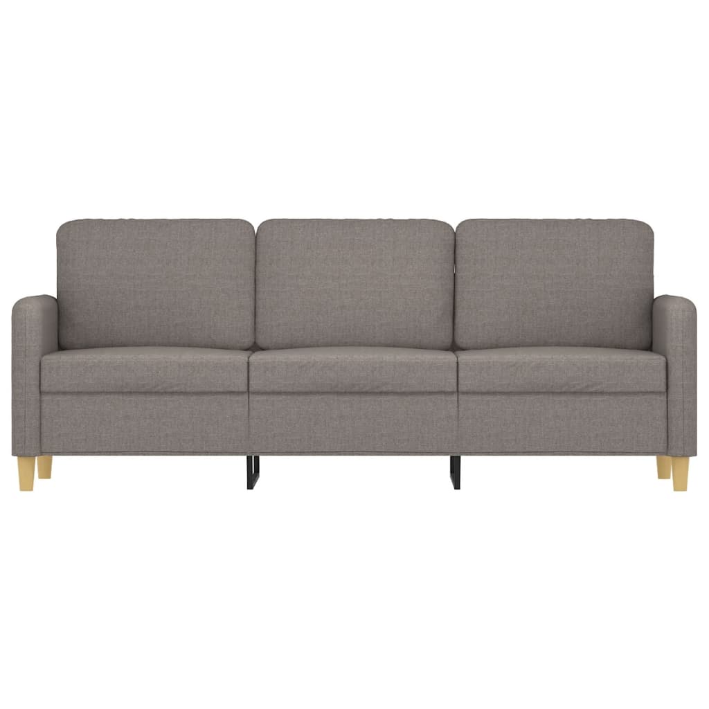 3-personers sofa 180 cm stof gråbrun